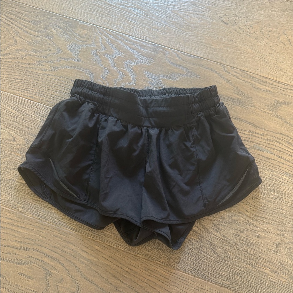 Lululemon Athletica Black Athletic Shorts Lightweight Moisture-Wicking